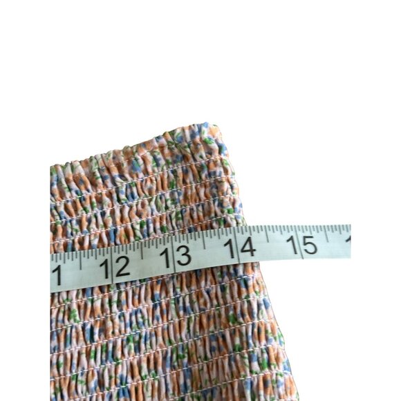 Elodie Womens Floral Smocked Elastic Waist Mini Skirt M Multicolor NWT - Picture 10 of 11